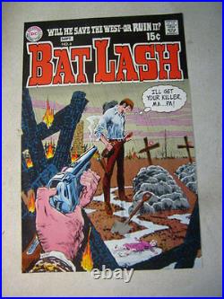 BAT LASH #6 ART original cover proof 1969 NICK CARDY I will get your KILLER ma