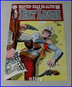 BAT LASH #7 ART original cover proof 1969 DEAD OR ALIVE DC