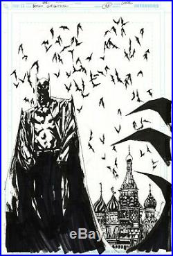 BATMAN COVER by JOCK Original art Sketch CAPULLO Todd McFarlane Kieth Mignola