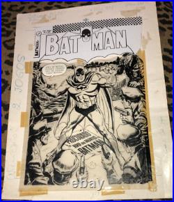 BATMAN DARK KNIGHT SILVER AGE OUTLAW VERY RARE COVER ORIGINAL ART WORK Year 1969