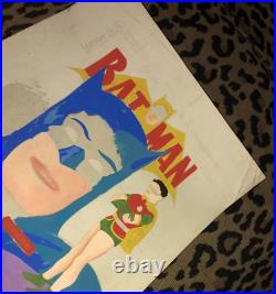 BATMAN ROBIN DC COMICS BRAZILIAN COVER ORIGINAL ART WORK COLOR GUIDE Year 1955
