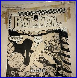 BATMAN ROBIN SILVER AGE DC COMICS BRAZILIAN COVER ORIGINAL ART WORK Yr 1967