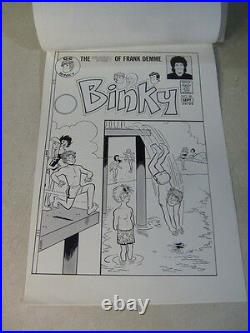 BINKY #80 original cover art color separation DC 1970'S FRANK DEMME