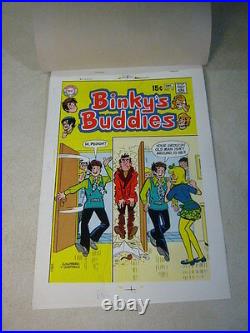 BINKYS BUDDIES #12 original cover art color separation DC 1970 AWESOME