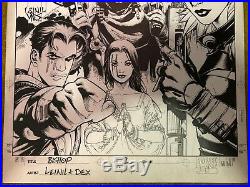 BISHOP THE LAST X-MAN #2 Leinil Francis Yu ORIGINAL COVER ART Marvel X-Men