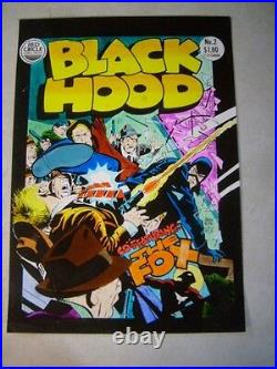 BLACK HOOD #2 cover art. ORIGINAL COLOR GUIDE, TOTH, THE FOX, RED CIRCLE