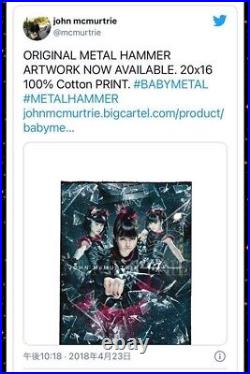 Babymetal Original Cover Mock-up Art John McMurtrie print 29 of 50 Limited Ed