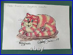 Bagpuss Original artwork signed by creator PETER FIRMIN Oliver Postgate & Cover