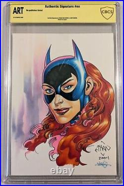 Batgirl Original Sketch Art By Ethan Van Sciver Colors By Varese 2X Signed