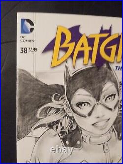 Batgirl Original Sketch Cover Art by Alfred Trujillo