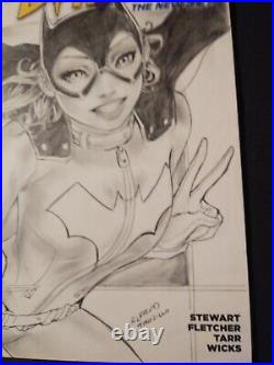 Batgirl Original Sketch Cover Art by Alfred Trujillo