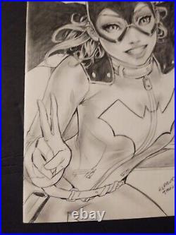 Batgirl Original Sketch Cover Art by Alfred Trujillo