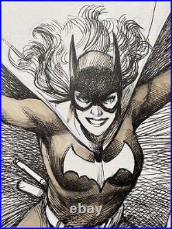 Batgirl original Comic Art Illustration by Paul Harmon