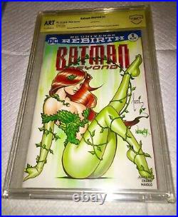 Batman #1 Blank Cover Cbcs 9.8 Ss Oa. Tucci & Jose Varese Original DC Comic Art