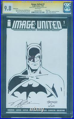 Batman 1 CGC 9.8 SS Norm Rapmund Original art Image United Justice league movie