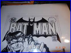 Batman #251 Original Art Cover Recreation Classic Neil Adams Cover Lucas Tabshey