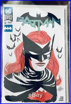 Batman #50 Batwoman By Michael Cho Commission Sketch Cover Original Art
