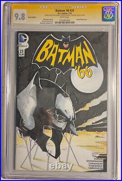 Batman'66 #23 CGC SS 9.8 original art by Danielle Otrakji, after Dali NM
