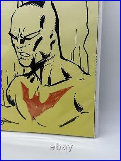 Batman Beyond Bank Batman Sajad Shah Original Art Sketch Cover with COA DC