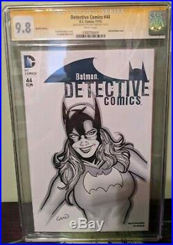 Batman Comics CGC SS Signed Sketch Original Art Cover 9.8 Greg Land Batgirl