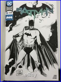 Batman Original Art Sketch by Lee Weeks on Batman #50 Sketch Cover
