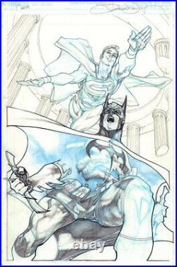 Batman / Superman #6 Pencils for Painted Art Variant Cover'20 by Simone Bianchi