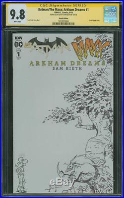 Batman/The Maxx Arkham Dreams Sam Keith CGC 9.8 SS Original art sketch cover