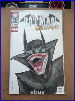 Batman Who Laughs Original Blank Cover Art by Emre Varlibas