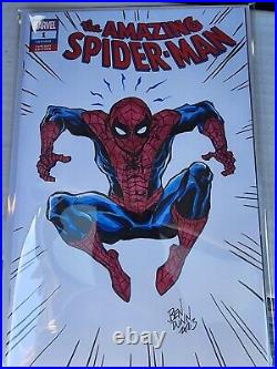 Ben Dunn Spider-Man Original Art Comic Cover Sketch And Color! NM Ninja High