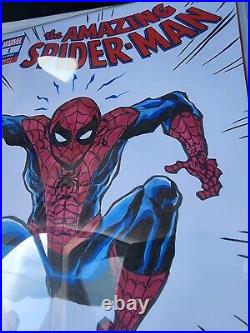 Ben Dunn Spider-Man Original Art Comic Cover Sketch And Color! NM Ninja High