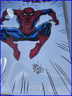 Ben Dunn Spider-Man Original Art Comic Cover Sketch And Color! NM Ninja High