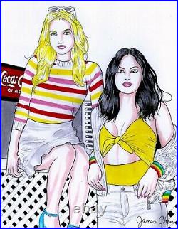 Betty & Veronica # 1 Cover Re-imagined Original Comic Color Art By James Chen