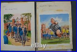 Billy Bunter Original Artwork For Book Cover'bb And The School Rebellion
