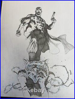 Black Bat #1 Phantom Variant Cover by Jonathan Lau Original Cover Art 2013