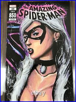 Black Cat Spider-man 850 Sketch Cover Cgc Original Art Mcjunkin 9.6 Nm