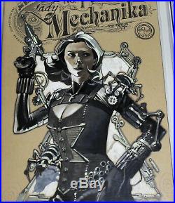 Black Widow original art sketch cover steampunk Johansson LM #1 CGC 9.8