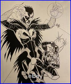 Blue Beetle #16 COVER Cully Hammer Published Original Art Eclipso Sexy