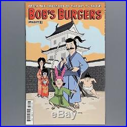 Bob's Burgers #1 Hawk and Chick ORIGINAL ART Brad Rader NM & #3 Cover B Variant