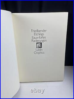 Book Friedlaender Johnny Etchings 56 Panels IN Cardboard Slipcase