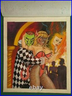 Breasts Sexy Devil Girl Monster Libro Siniestro #159 Original Mexican Cover Art
