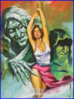 Bronze, copper age, MINI TERROR HORROR MEXICAN ORIGINAL COMIC COVER ART