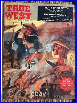 Brummett Echohawk Original Gouache Cover Illustration True West Magazine Dec 59