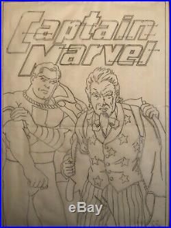 CC BECK SIGNED ORIGINAL ART For A Cover Recreation Of Captain Marvel #16