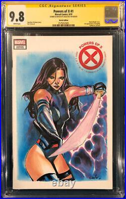 CELAL KOC CELOR ORIGINAL Sketch Art CGC 9.8 PSYLOCKE Signed X-MEN WOLVERINE