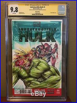 CGC 9.8 SS Indestructible Hulk #1 Sketch Cover Original Art