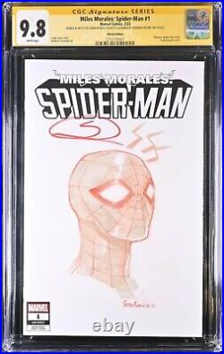 CGC 9.8 SS Sara Pichelli Spider-Man Shameik Moore signature Miles Morales Sketch