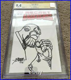 CGC Original Art Sketch Cover Thanos Infinity Gauntlet Sketched By George Perez