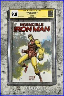 CGC SS 9.8 Invincible Iron Man #1 Original Art Sketch Cover 1 of 1 by KHOI PHAM
