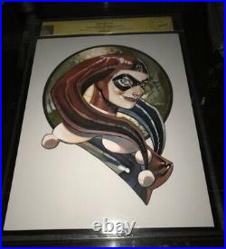 CGC SS Harley Quinn Original Sketch Art By Chris Stevens. ITS NOT COMIC BOOK