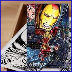 COMIC ART COMMISSIONS by SCOTT REED! 13X19 ORIGINAL ART, INCLUDES COLOR PRINT